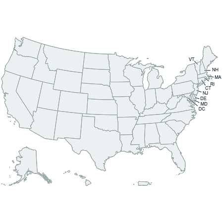CSSMap - United States of America